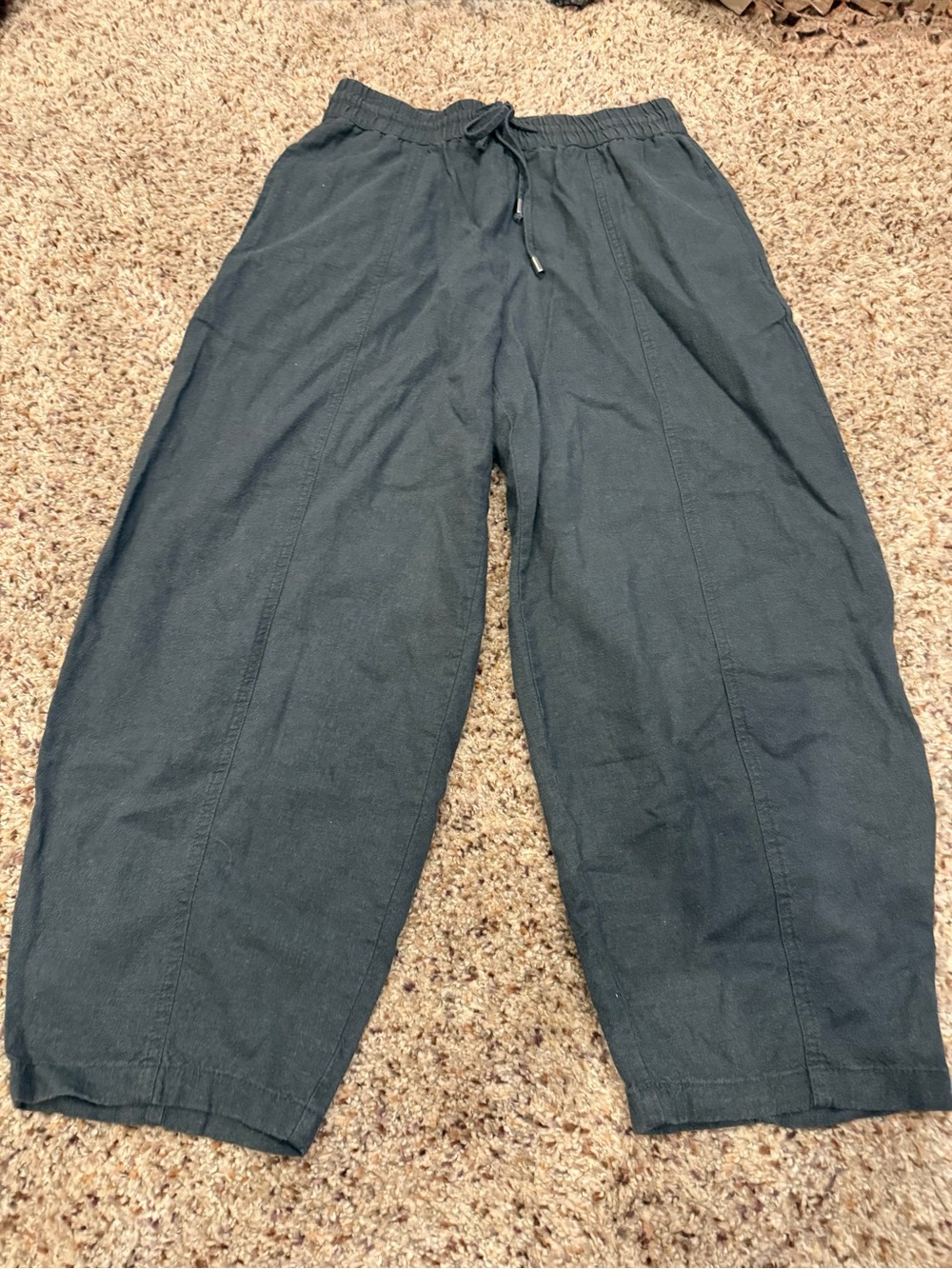 Women's Relaxed Drawstring Pants - Black